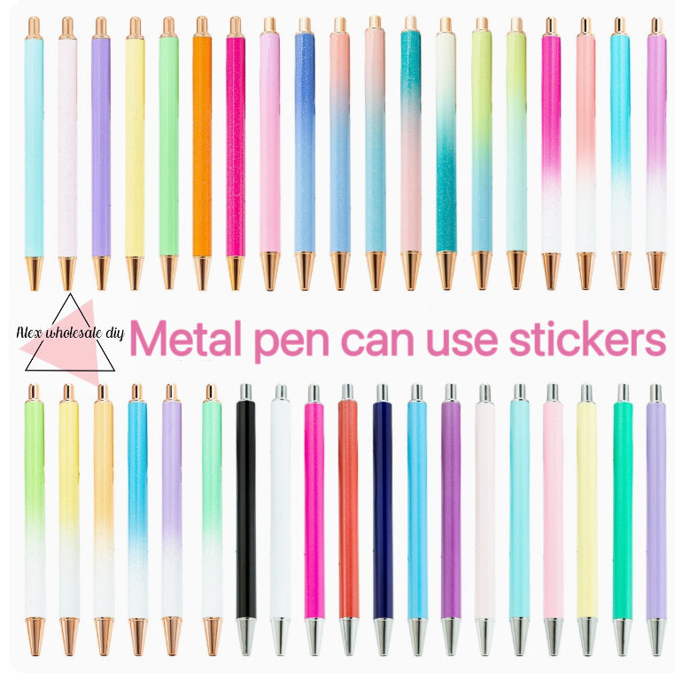 Metal pen can use stickers $5.5 6pcs(more than$50 free shipping,less $50 need extra $8)